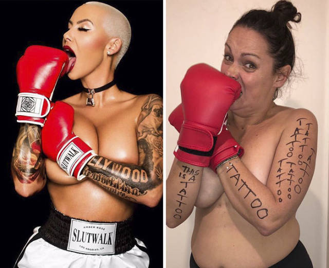 Celeste Barber parodie les photos des célébrités