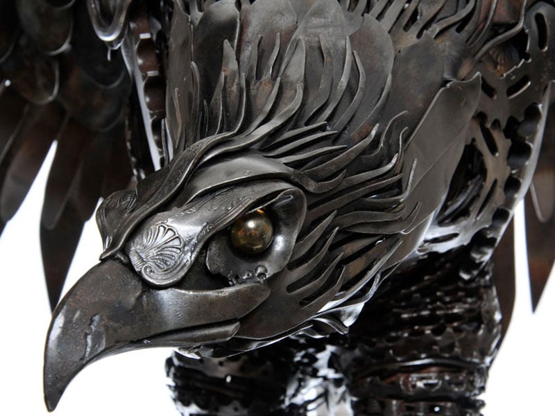 Du métal recyclé en oeuvre d'art
